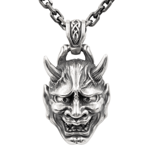 Hannya Silver Pendant