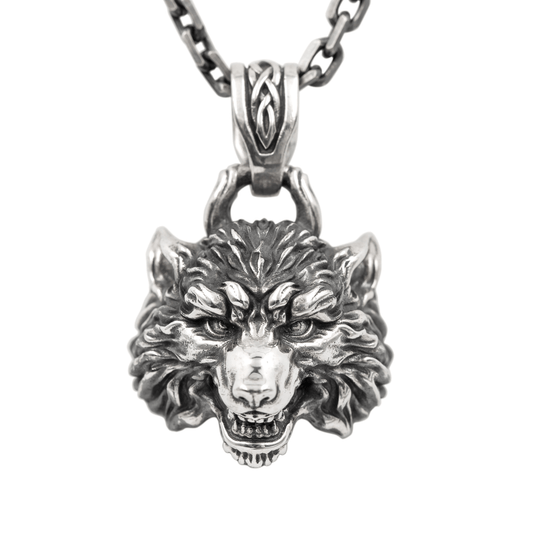 Wolf Silver Pendant