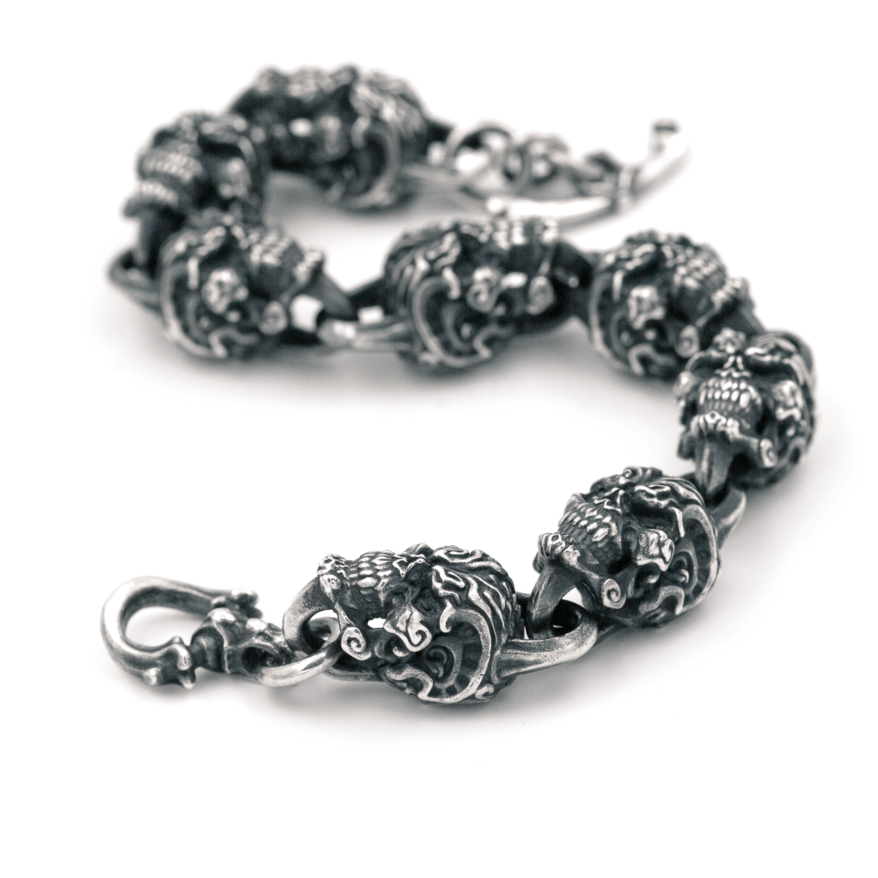 Skull Silver Bracelet