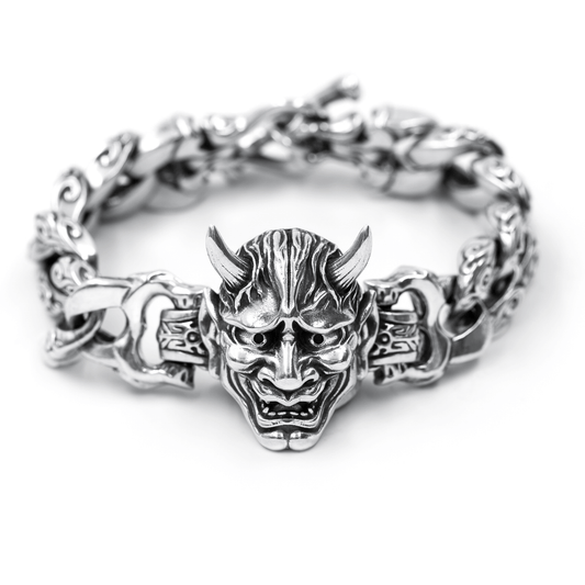 Hannya Silver Bracelet